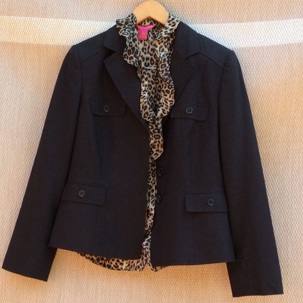 Sunny Leigh 100% Silk Tiger Print Blouse - Picture 4 of 4